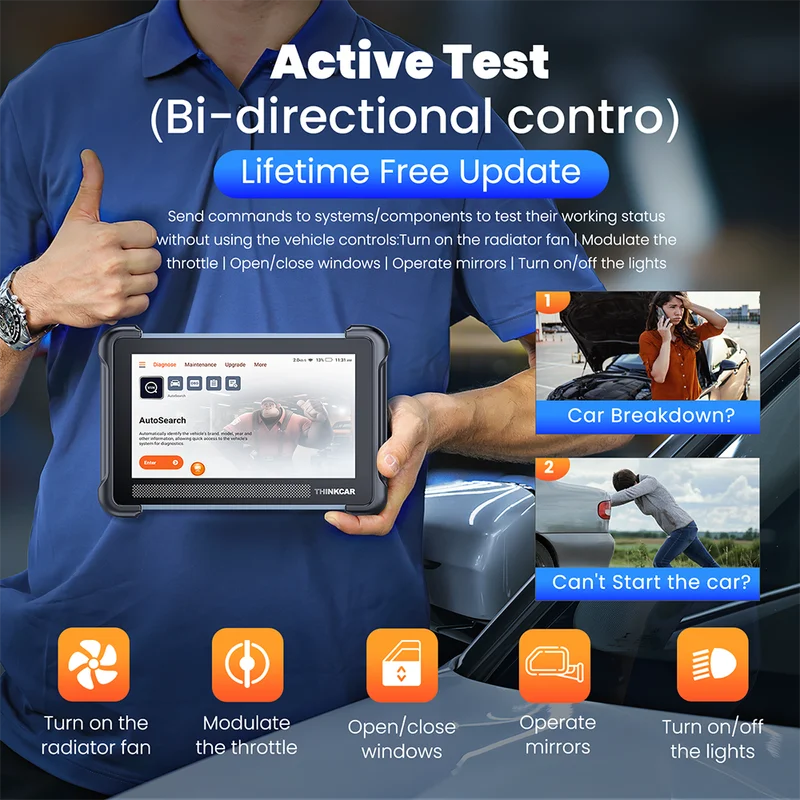 Car Diagnostic Scanner 672 Bi-Directional Full System CANFD IMMO Reset