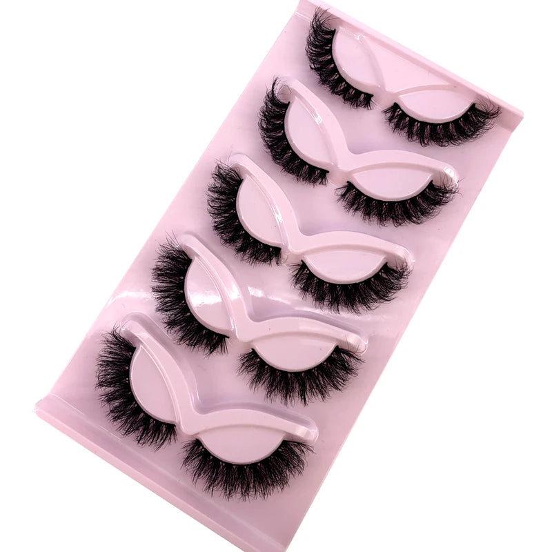 False Eyelashes 3D Faux Mink Winged Fluffy Natural Long Strip Eye Makeup