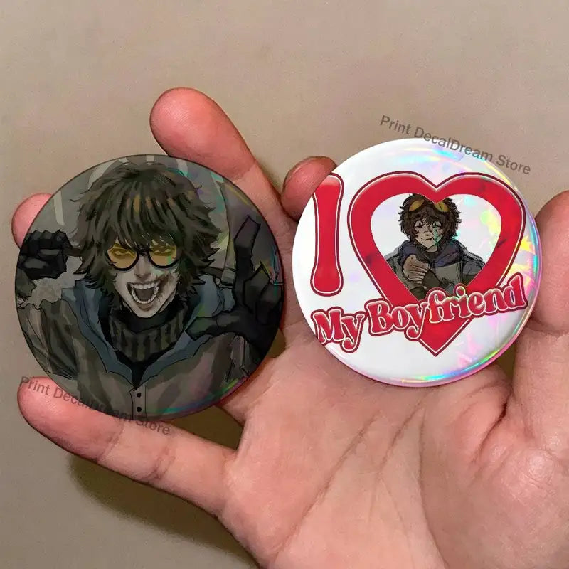 Creative Creepypasta Badges Set - Tinplate Button Pins for Clothes Backpack Jewelry Gift
