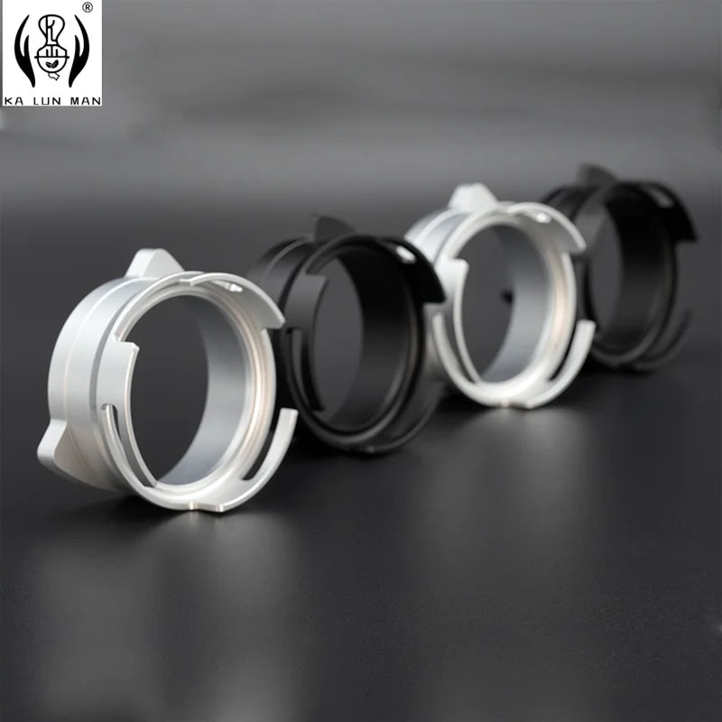 Rotatable Aluminum Alloy Coffee Garnish Ring for Espresso Portafilter