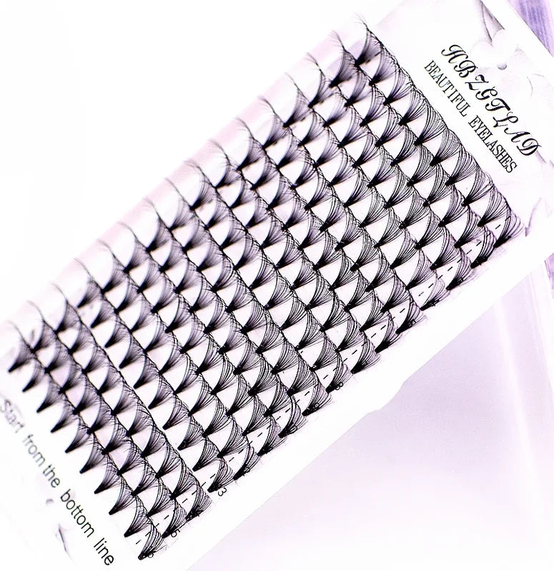 Wholesale 16 Lines Volume Eyelash Extensions 8-18mm Premade Fans Handmade Synthetic Lashes