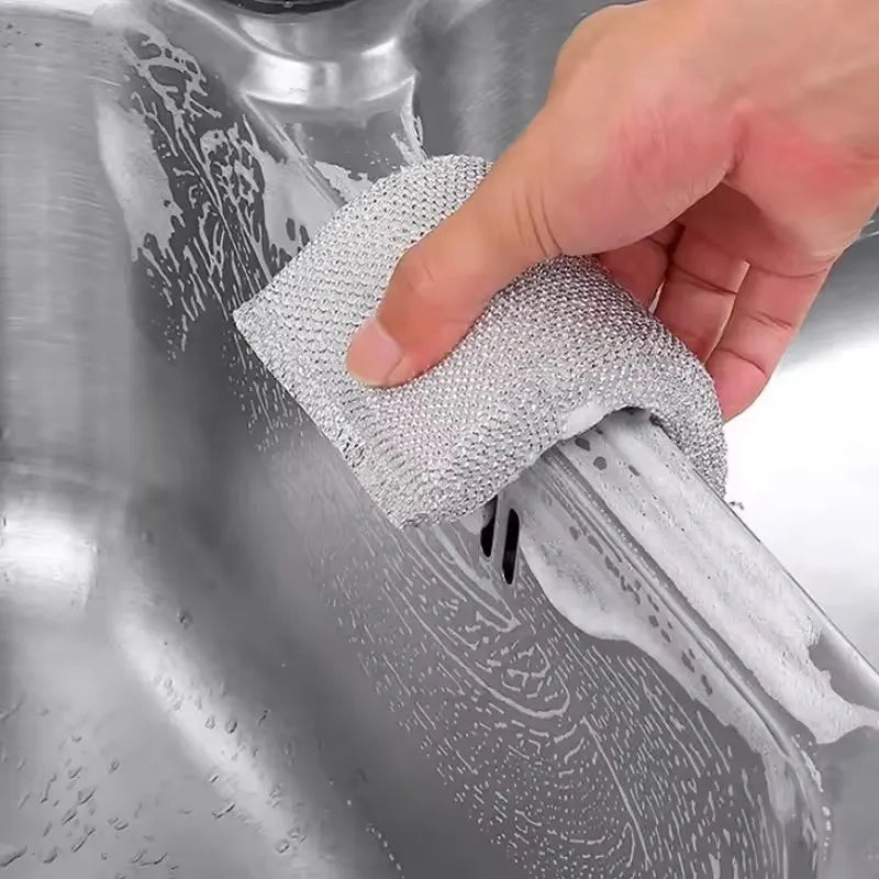 Kitchen Dishwashing Sponge Brush Set - Scratch-Free Pot Cleaner Accessories