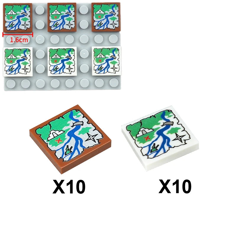Mini Skeleton Zombie Ghost Building Blocks Scene Decoration for Kids