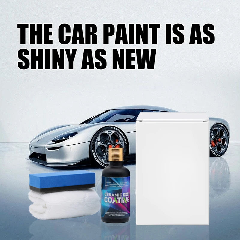 Ceramic Coating Liquid for Car Protection 50ml Pro Kit with Microfiber Towel & Applicator