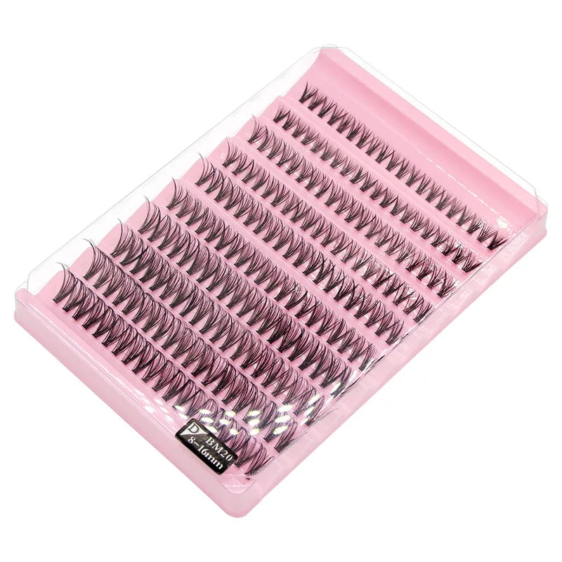 Big Capacity DIY Cluster Eyelash Extensions 8-16mm Charm Style False Lashes