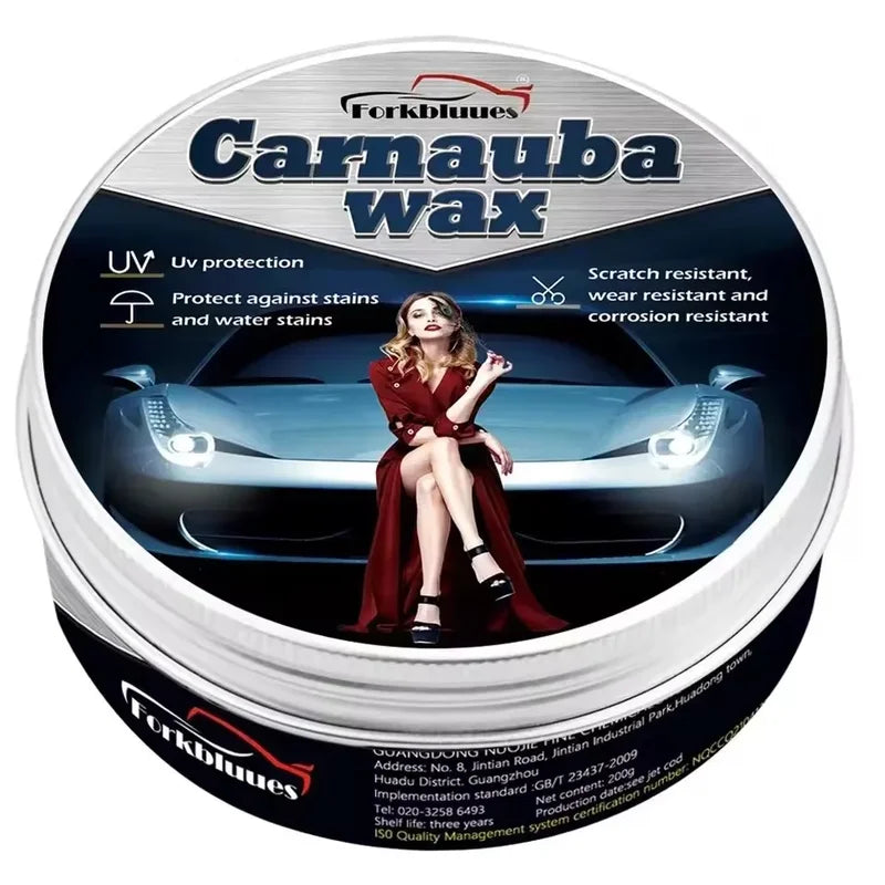 Car Wax Crystal Plating Set Hard Glossy Paint Coating Scratch Repair with Sponge