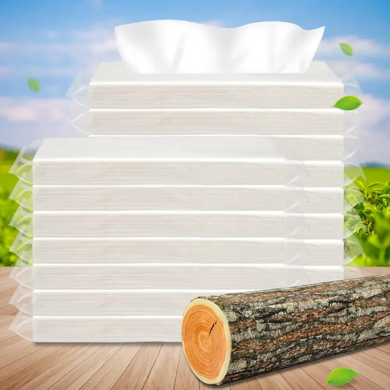 Car Tissue Refill Pack - Disposable Facial Tissues for Car & Travel, Soft & Comfortable, Multiple Sizes