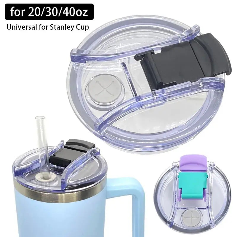 Spill Proof Replacement Lid for 20/30/40oz Tumblers with Handle - Multicolor Plastic