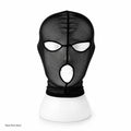 Gothic Lace Full Face Mask for Halloween Cosplay - Stretch Mesh Hood with Eye & Mouth Openings