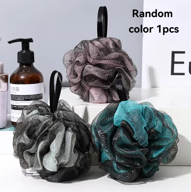 Men and Women Unscented Bath Sponge Set with Mesh Pad & Foam - Bathroom Accessory