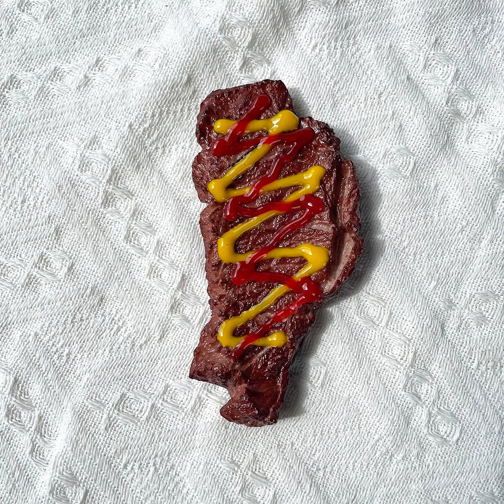Realistic Fake Steak Model - Artificial Meat Prop for Food Photography & Decor