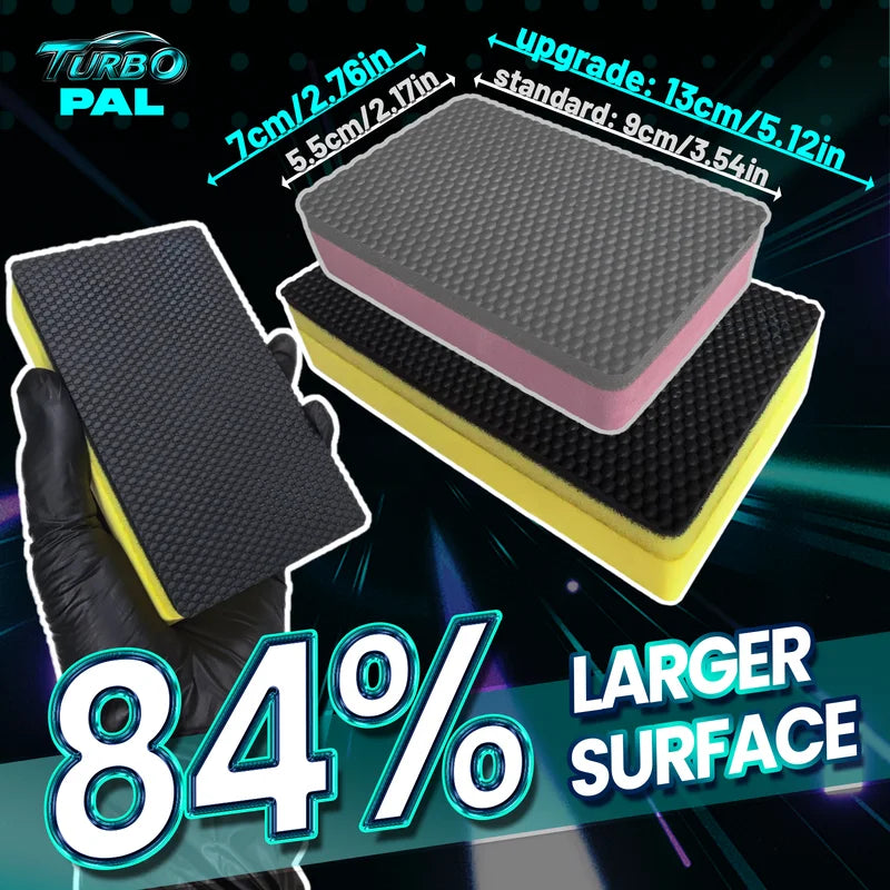 Nano Clay Sponge 2-Pack - Scratch-Safe Car Detailing & Multi-Surface Cleaning