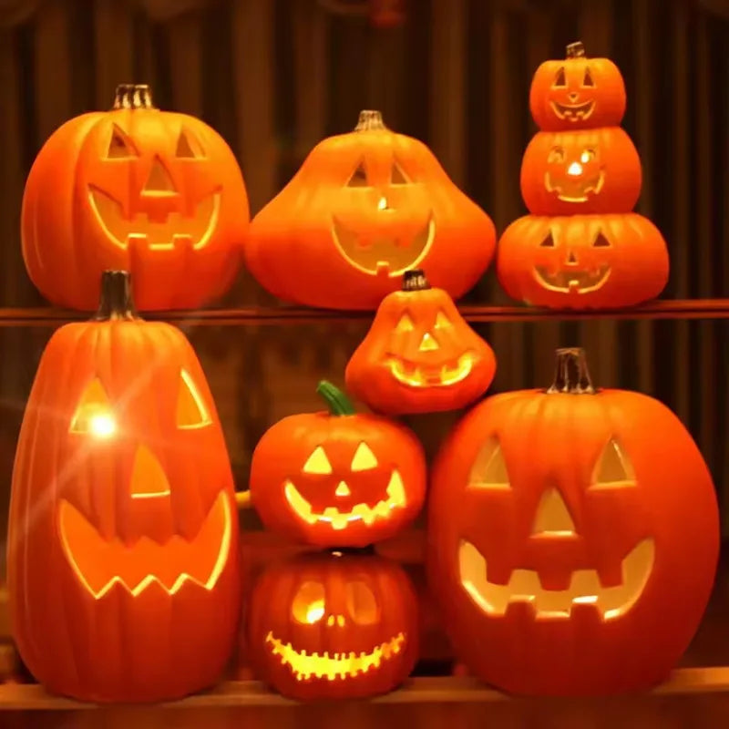 Halloween Decorative Pumpkin Lantern Outdoor Indoor Party Light - Spooky Pumpkin Decor