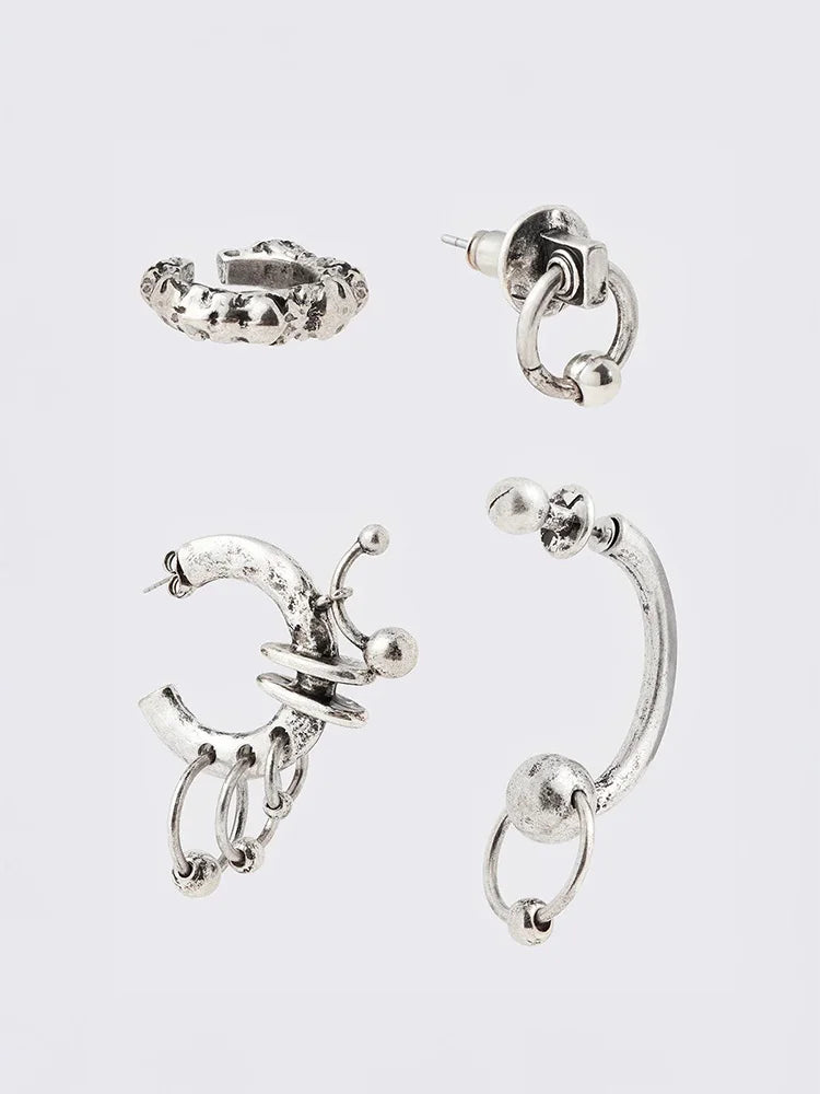Copper Hoop Earrings for Men & Women - Avant-Garde Cluster & Mixed-Metal Body Jewelry
