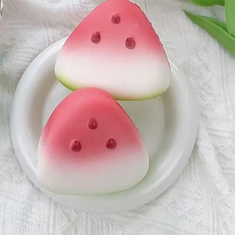 Watermelon Squishy Toy Stress Relief Fidget Toy for Anxiety and Desk Decor