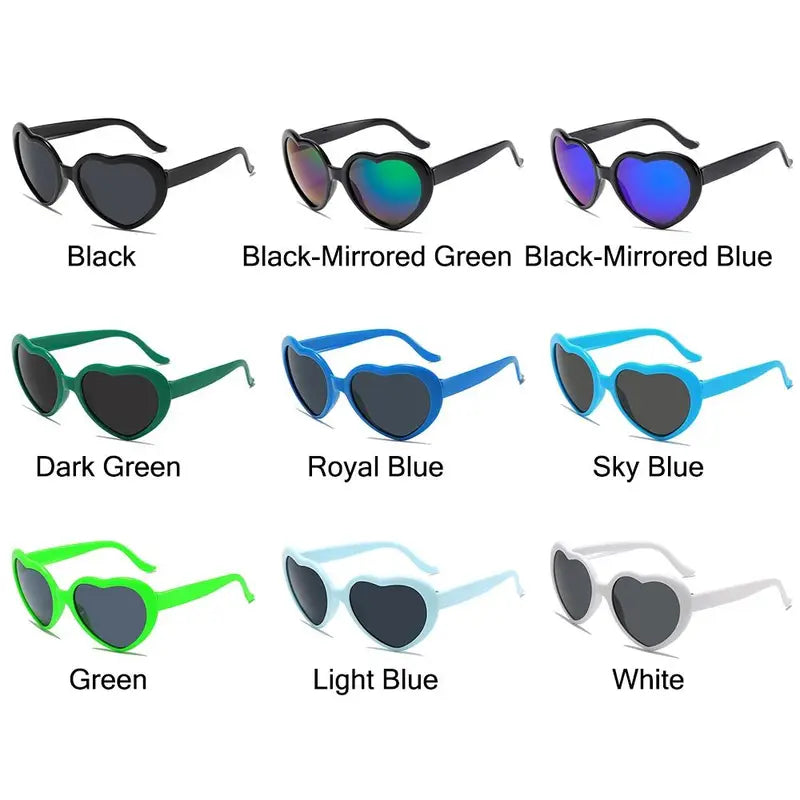 Heart Sunglasses UV400 Protection Fashion Eyewear for Women - Multiple Colors