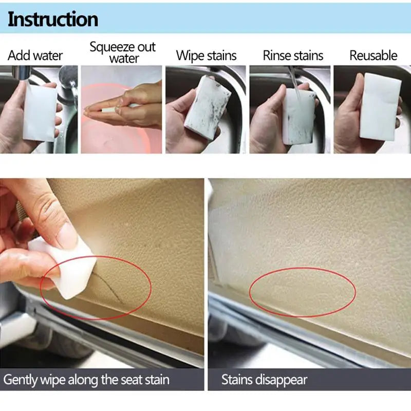 Magic Sponge Eraser - Melamine Cleaning Pad for Kitchen & Bathroom
