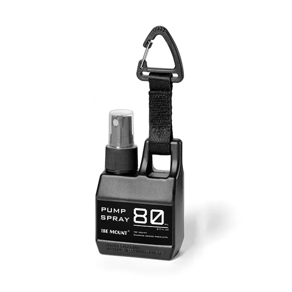 Portable Spray Bottle with Buckle for Camping Travel Refillable 80ml