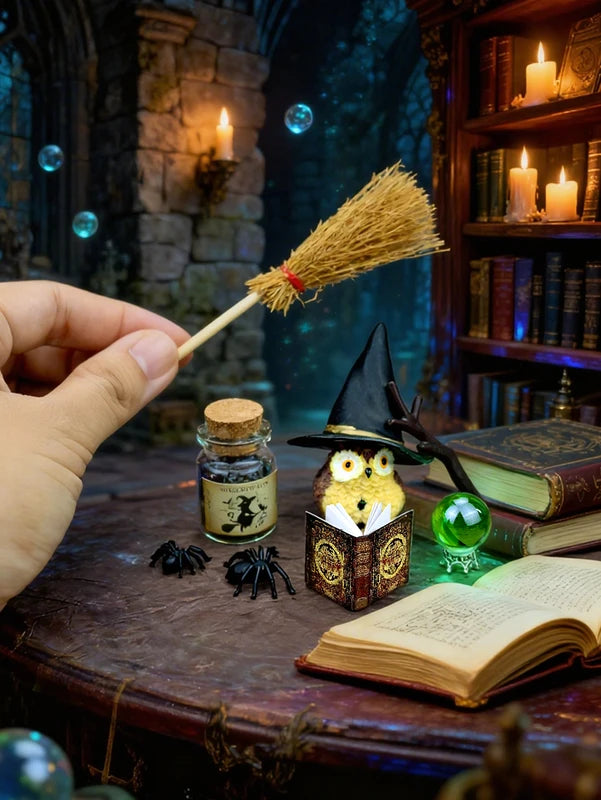 Miniature Magic Stone Ornament for Dollhouse & Micro-Landscape Decor - Holiday Gift