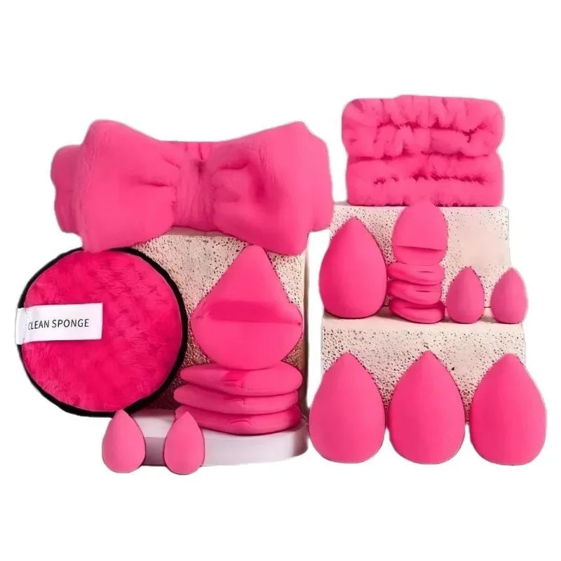 Complete 20-Piece Makeup Brush Set with Beauty Blender - Multi Color Gift Set