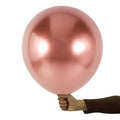18-Inch Metallic Latex Balloons for Party Decorations - Gold, Silver & More