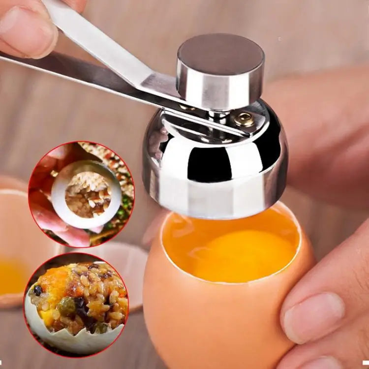 Stainless Steel Egg Topper Cutter Egg Scissors for Boiled & Raw Eggs Kitchen Tool