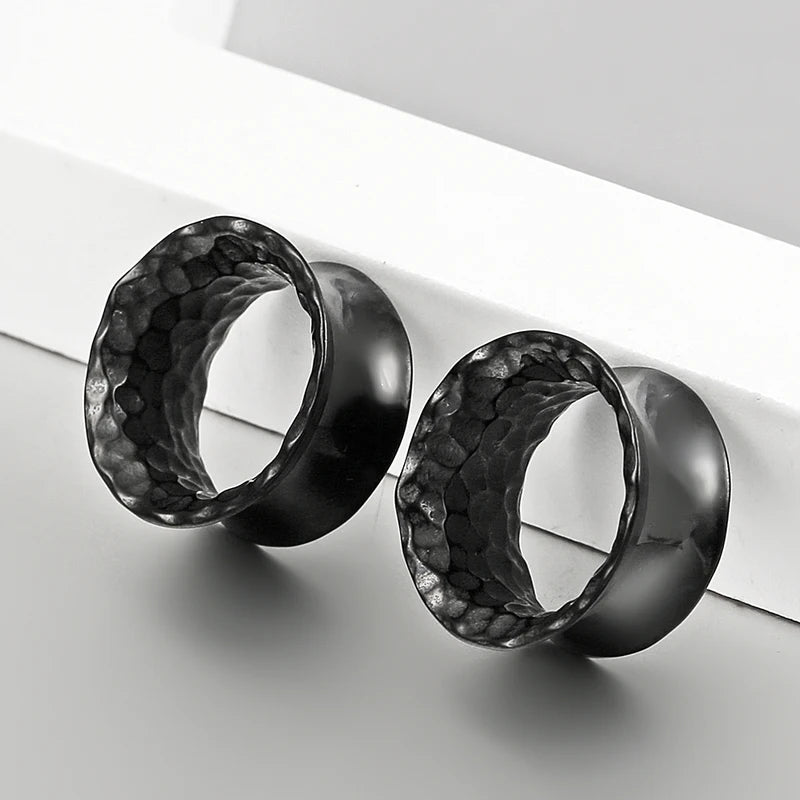 Unisex Stainless Steel Ear Tunnels Plugs - Body Jewelry for Piercing