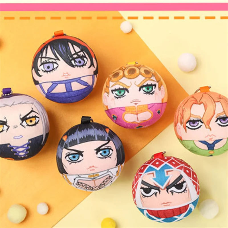 Anime Bruno Buccellati Abbacchio Cosplay Badge Keychain Plush Pendant