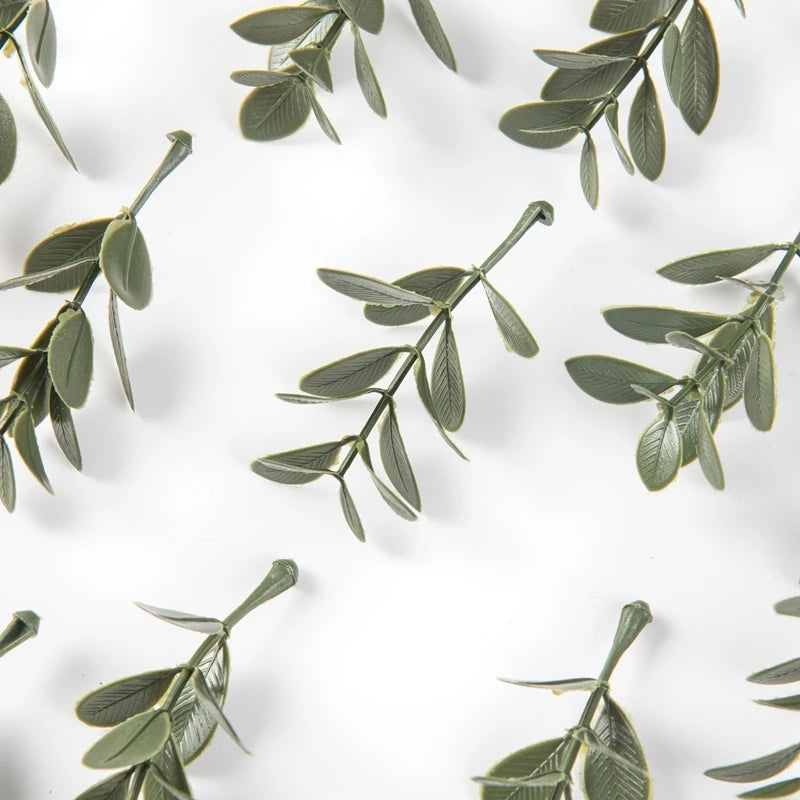50PCS Artificial Leaf Plants for Wedding Party Home Decor Crafts Garland Flowers