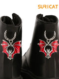 Gothic Bat Boot Decorations - Dark Style Halloween Party Decor Set