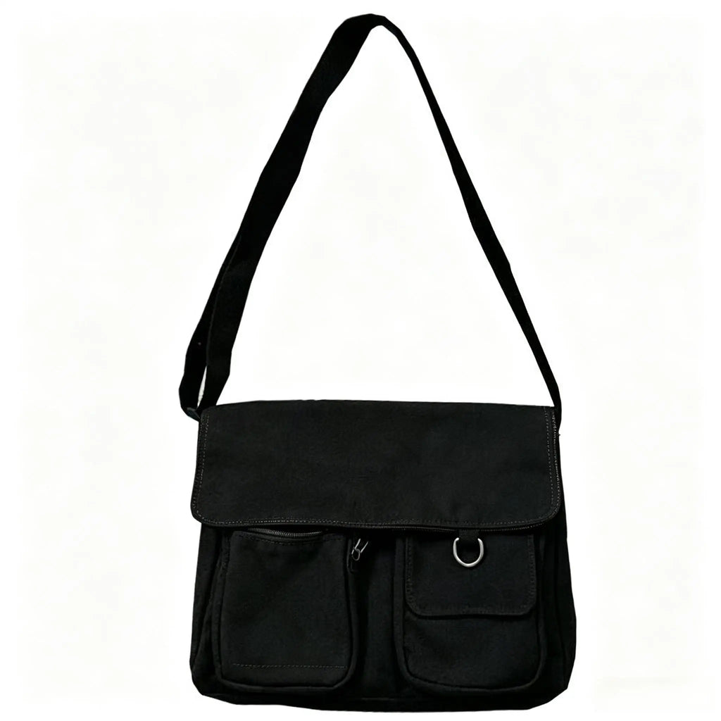 Large Capacity Canvas Messenger Bag for Women, Crossbody Shoulder Handbag