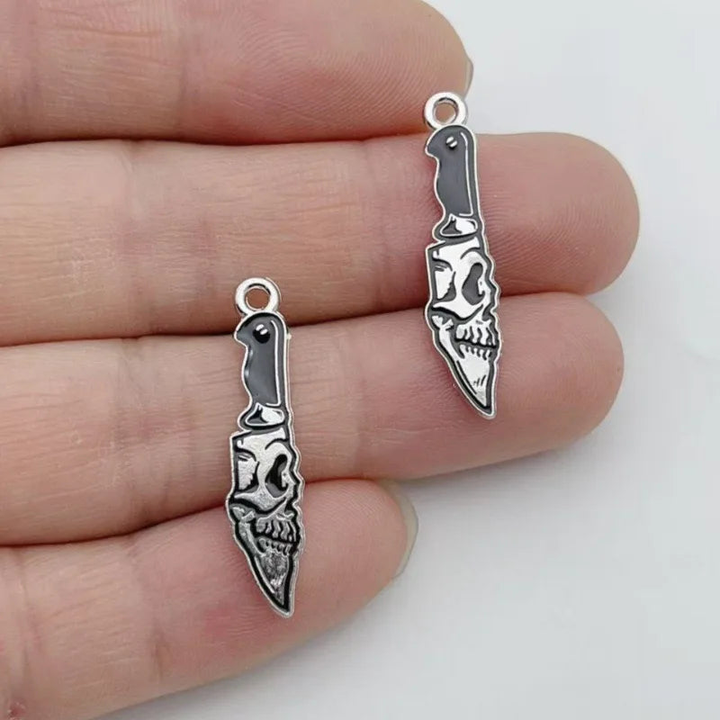 Halloween Dark Style Skull Pendant Jewelry Set for Couples - Alloy Accessories