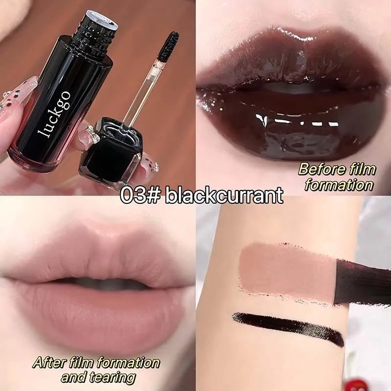 Waterproof Matte Lip Stain & Lip Liner - Tear Off Lip Gloss with Contour Outline