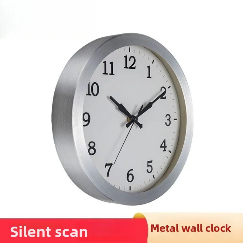 Scandinavian Minimalist Wall Clock with Dual Digital & Analog Display - 12, 14, 16 Inch Sizes