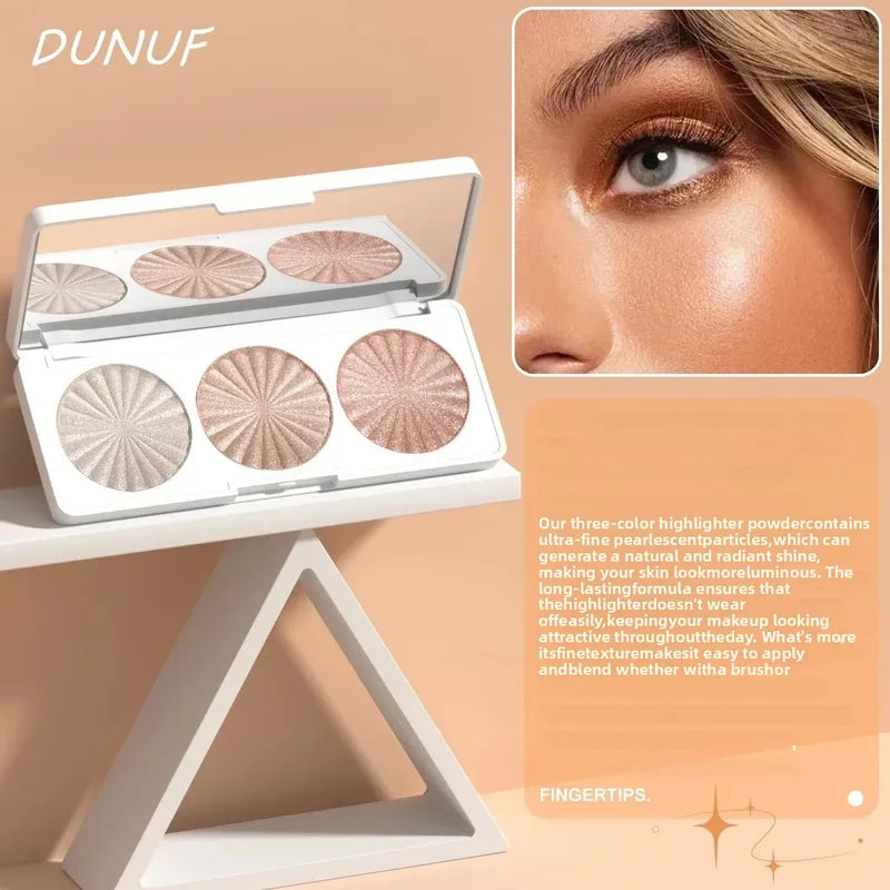 Waterproof 4-in-1 Face Makeup Palette Highlighter Blush Contour Kit