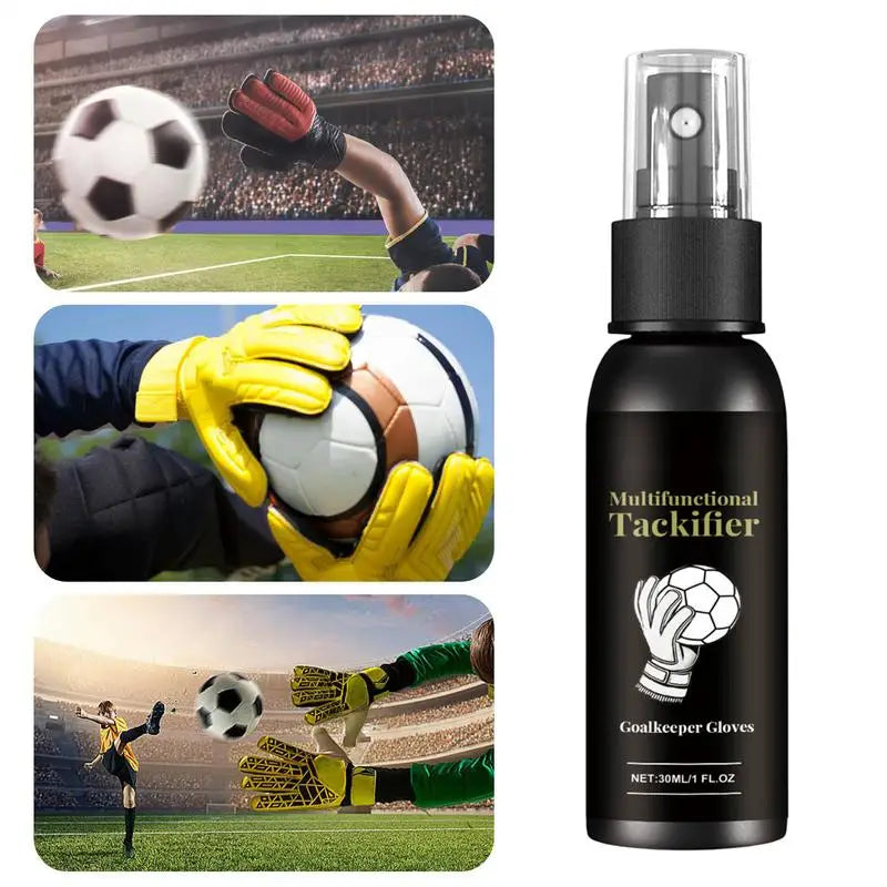 30ml Football Glove Grip Spray for Goalkeeper Gloves - Enhances Stickiness & Performance