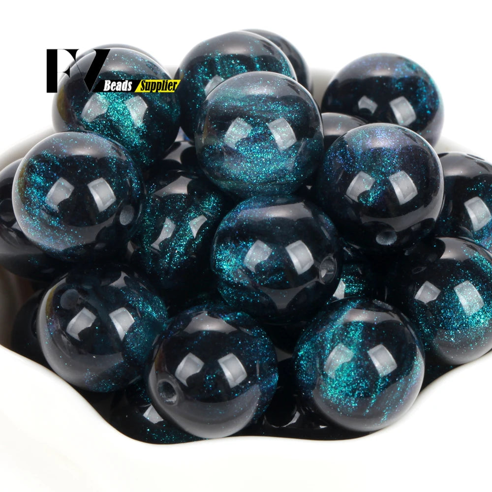 Imitation Cat Eye Round Beads for Jewelry Making - 8-20mm, Assorted Colors, 100pcs