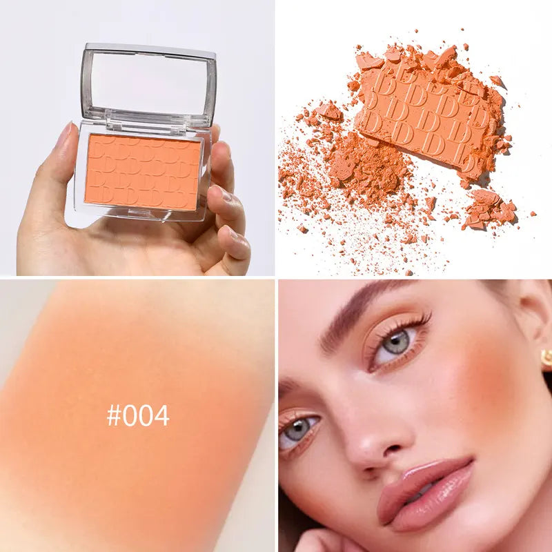 Matte Embossed Blush Palette - Long Lasting High Pigment Multi-Purpose Makeup Set