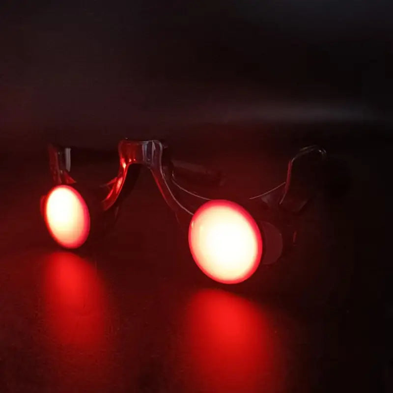Halloween Red LED Glow Glasses - Luminous Cosplay Party Prop