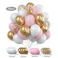 30-Pack Multicolor Latex Balloons for Birthdays and Weddings – Gold, Iridescent, Ruby, Emerald & More