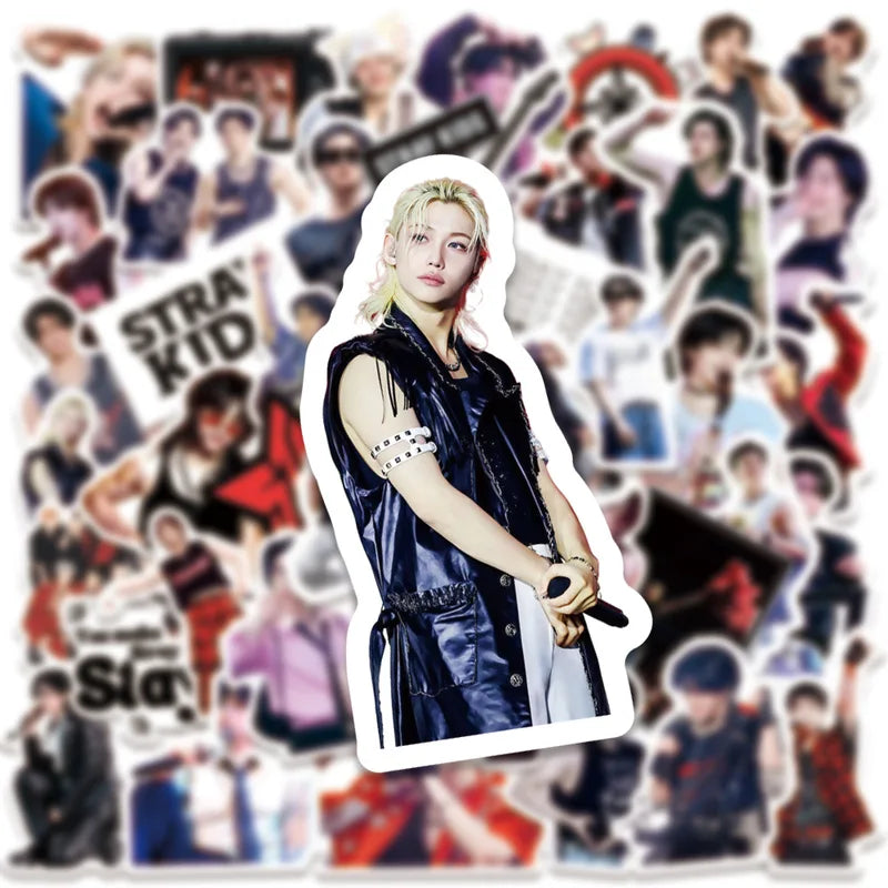 Waterproof Sticker Pack - Stray Kids World Tour Muscle Man Notebook Decals