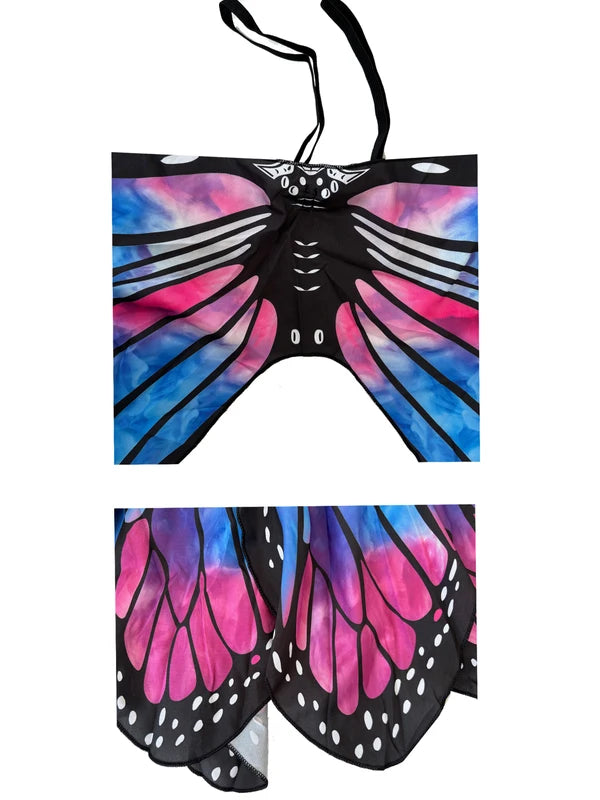 Kids Butterfly Costume with Fairy Wings for Girls Halloween Dress-Up