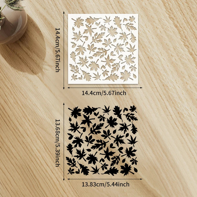 Reusable Maple Leaf Stencil for Painting and Airbrush Art - Fall Design Template