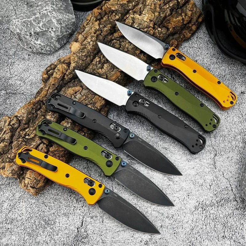 Mini Folding Knife with D2 Blade and Aluminum Handle - Multi-Color Outdoor Camping and Home Use