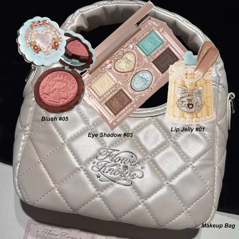 All-in-One Makeup Set Gift Box with Glitter Eyeshadow Palette Blush Lip Gloss & Bag