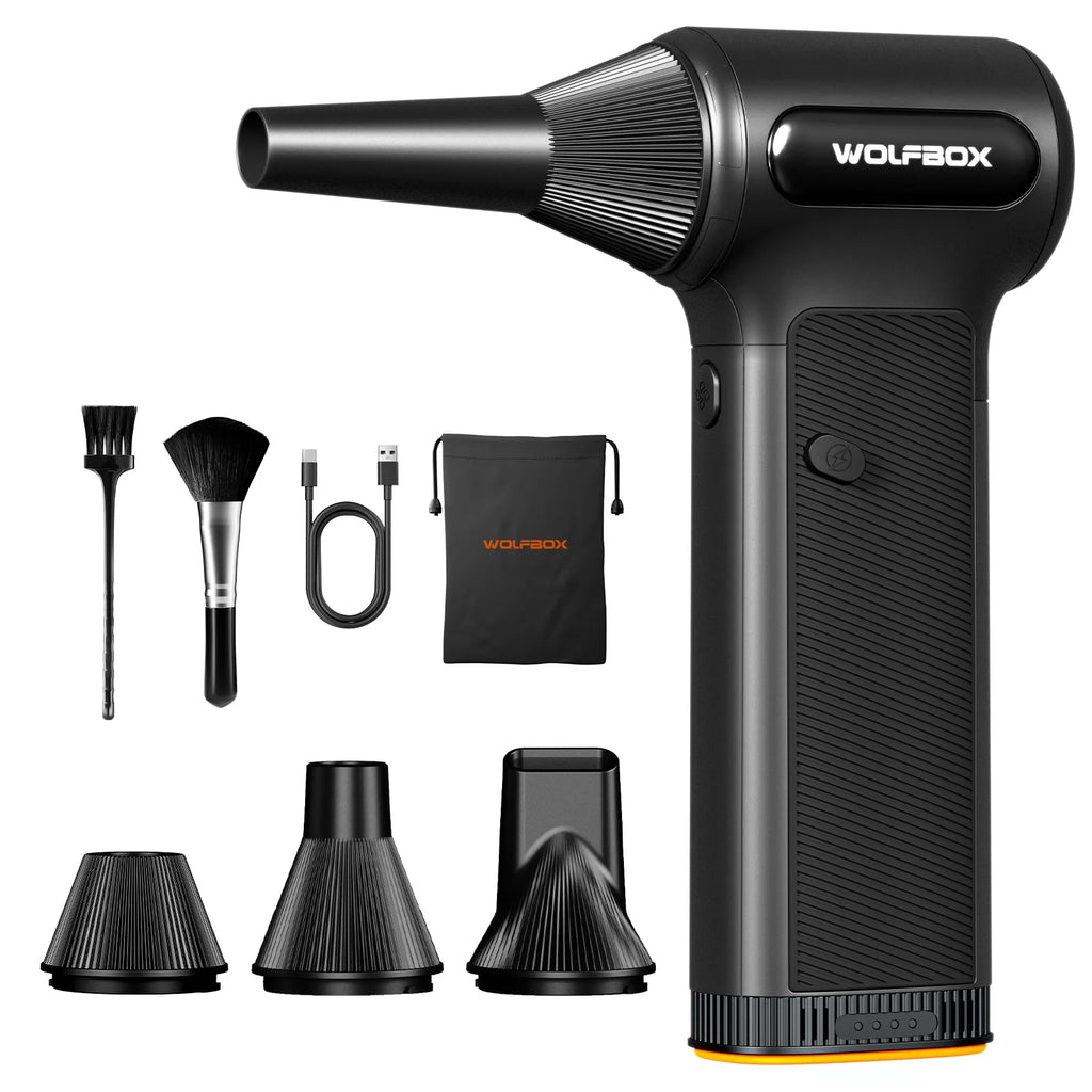 Wireless Electric Air Duster Fan - 3-Speed Portable Blower for Car & Home