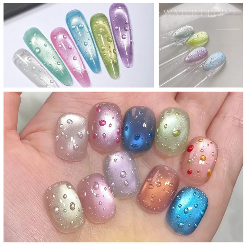 Water Drop Top Coat Gel Nail Polish Set - Semi-Permanent UV/LED Manicure