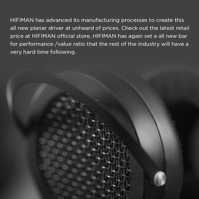 HIFIMAN Sundara Over-Ear Planar Magnetic Headphones - Black, High-Fidelity Audio
