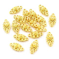 30pcs Flower Connector Charms 16x8mm Antique Silver Bronze Jewelry Supplies