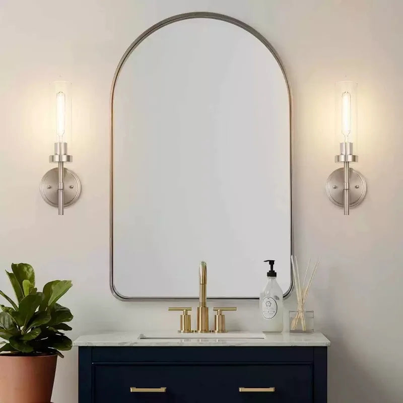 Modern LED Wall Light Fixture for Home & Bedroom Decor - Gold, White, Pink, Purple Variants